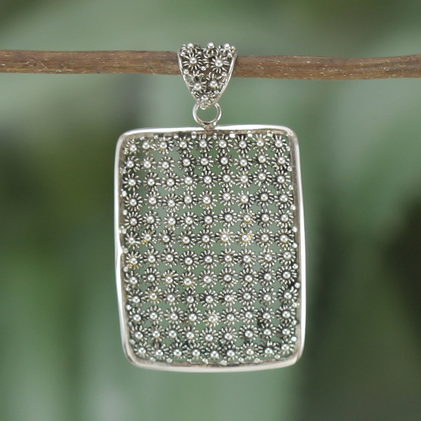 Bali Silver Bun Paye Pendant P044W150