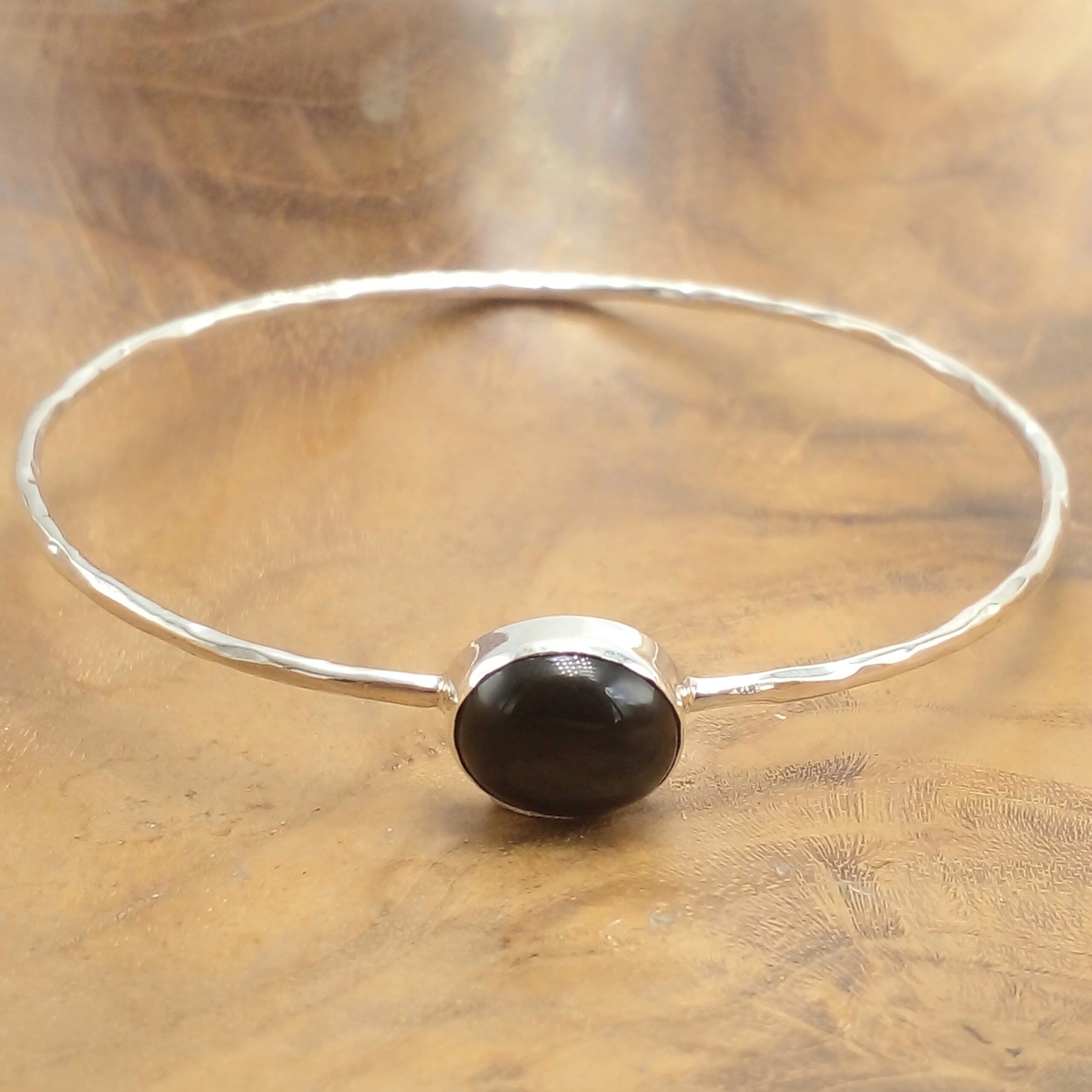 Elegant Bali Sterling Silver Gemstone Bracelet B680BLXW429