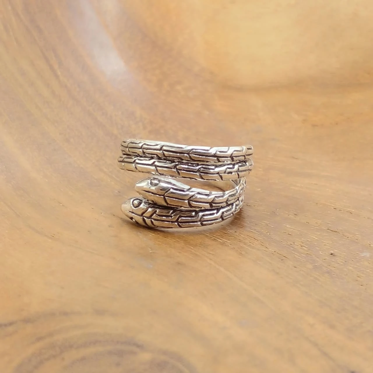 double-headed snake wrap ring R697W210