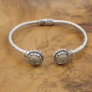 Cable Bracelet With Gems B396AMYW947
